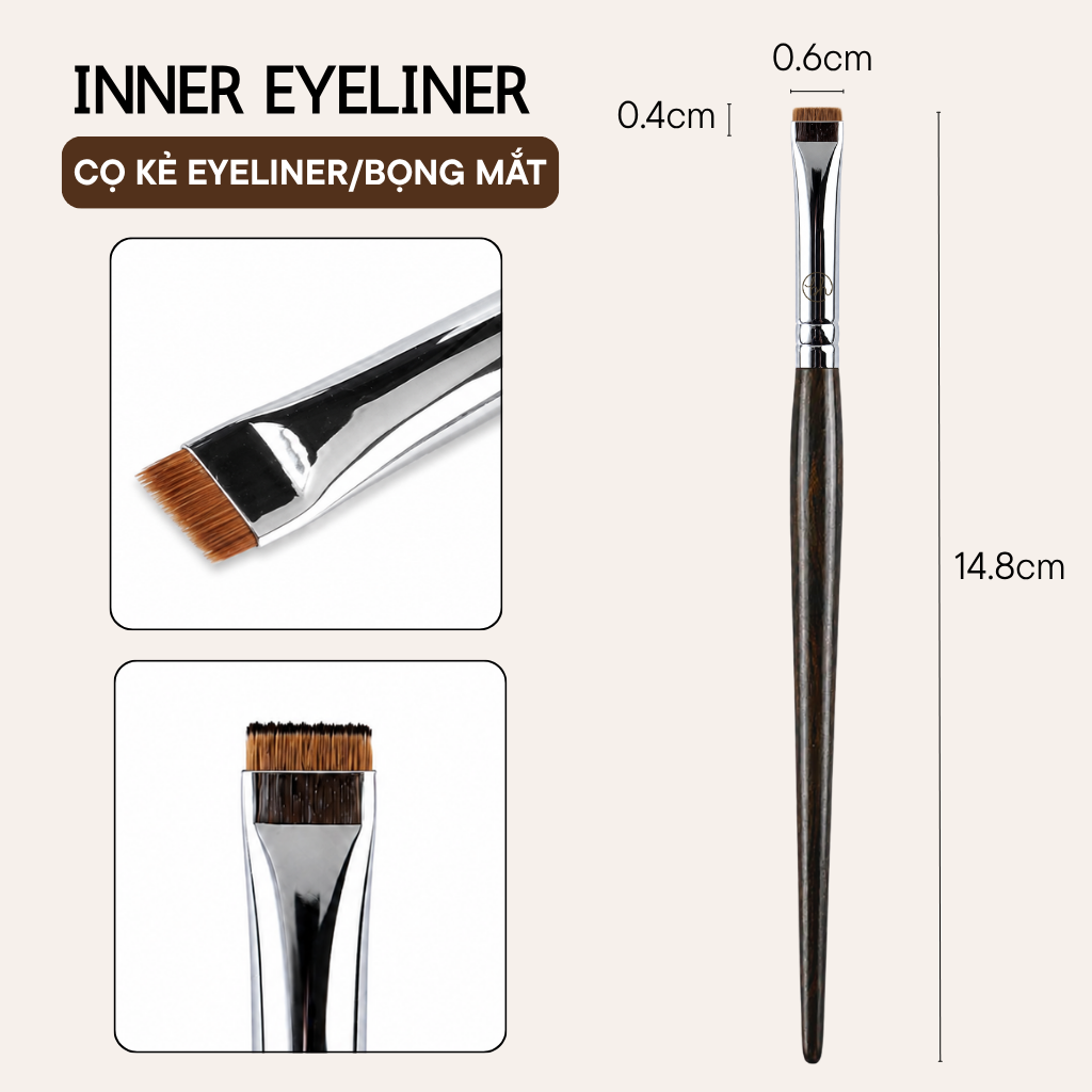 Cọ Kẻ Viền Mắt Trong BH Cosmetics Inner Eyeliner Brush BH317